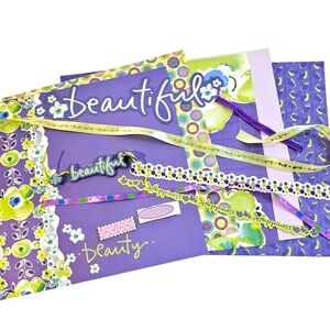 Scrapbook Bundle Purple/Green #3